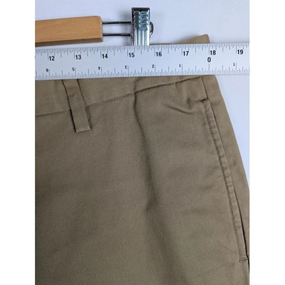 Banana Republic Gavin Chino Pants Men 35x32 (Fits 36x32) Tan Straight Leg Cotton